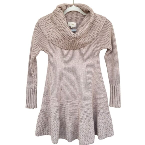 Anthropologie Sweaters - Anthropologie Shae Tan Sweater Tunic Top Knit Cotton Cashmere Blend Soft Size XS